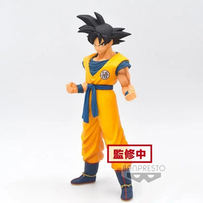 11cm Figurine Dragon Ball Super | Figurine officielle Banpresto DXF de Goku et Vegeta dans la version théâtrale de Dragon Ball Super: Super Hero. Modèle détaillé en PVC, parfait pour les collectionneurs et fans de l’anime