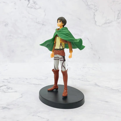 Figuras de Ataque a los Titanes de 16 cm | Figuras coleccionables que representan a Eren, Mikasa y Levi de Attack on Titan. Ideales para fanáticos y coleccionistas, estos modelos detallados traen el mundo del anime a tu espacio. 