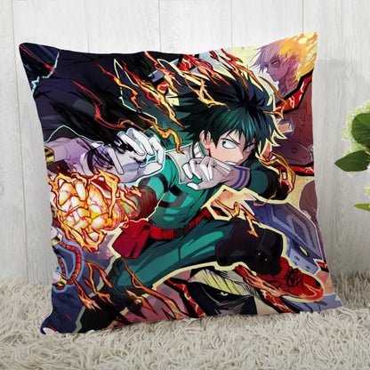 Funda de almohada My Hero Academia de 45*45cm. Ideal para decorar una habitación, un coche o una cama. Un regalo perfecto para los fanáticos del anime.