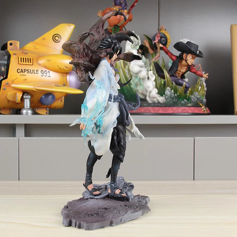 24cm Figurine Naruto | Figurine sur support de Sasuke Uchiha , modèle de collection idéale pour la décoration d'intérieur. Un incontournable pour les fans de Naruto