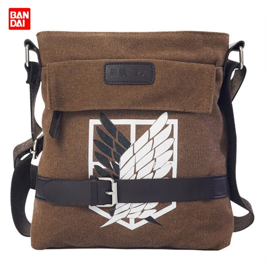 Attack on Titan Large Capacity Crossbody Bag | Show off your passion for Attack on Titan with this retro crossbody bag. Designed to be simple and versatile, this bag offers a large storage capacity, ideal for everyday use 