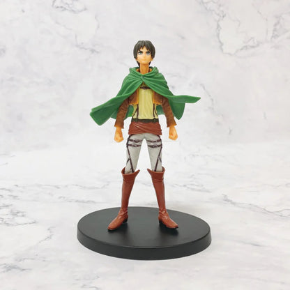 Figuras de Ataque a los Titanes de 16 cm | Figuras coleccionables que representan a Eren, Mikasa y Levi de Attack on Titan. Ideales para fanáticos y coleccionistas, estos modelos detallados traen el mundo del anime a tu espacio. 