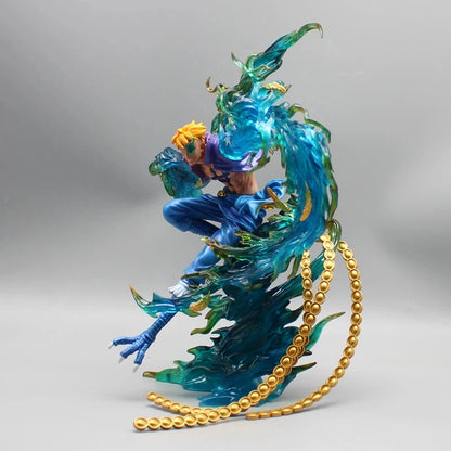 Figura de una pieza de 31 cm | Figura detallada de Marco, el Fénix Inmortal, del universo One Piece en pleno vuelo, captura con realismo su apariencia majestuosa y sus alas de fénix. ¡Ideal para coleccionistas y fanáticos del anime! 