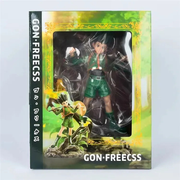 28cm Figurines Hunter X Hunter | Gon Freecss et Killua Zoldyck. Ces modèles détaillés sont parfaits pour les fans de l'anime, excellent cadeau ou pièce de collection