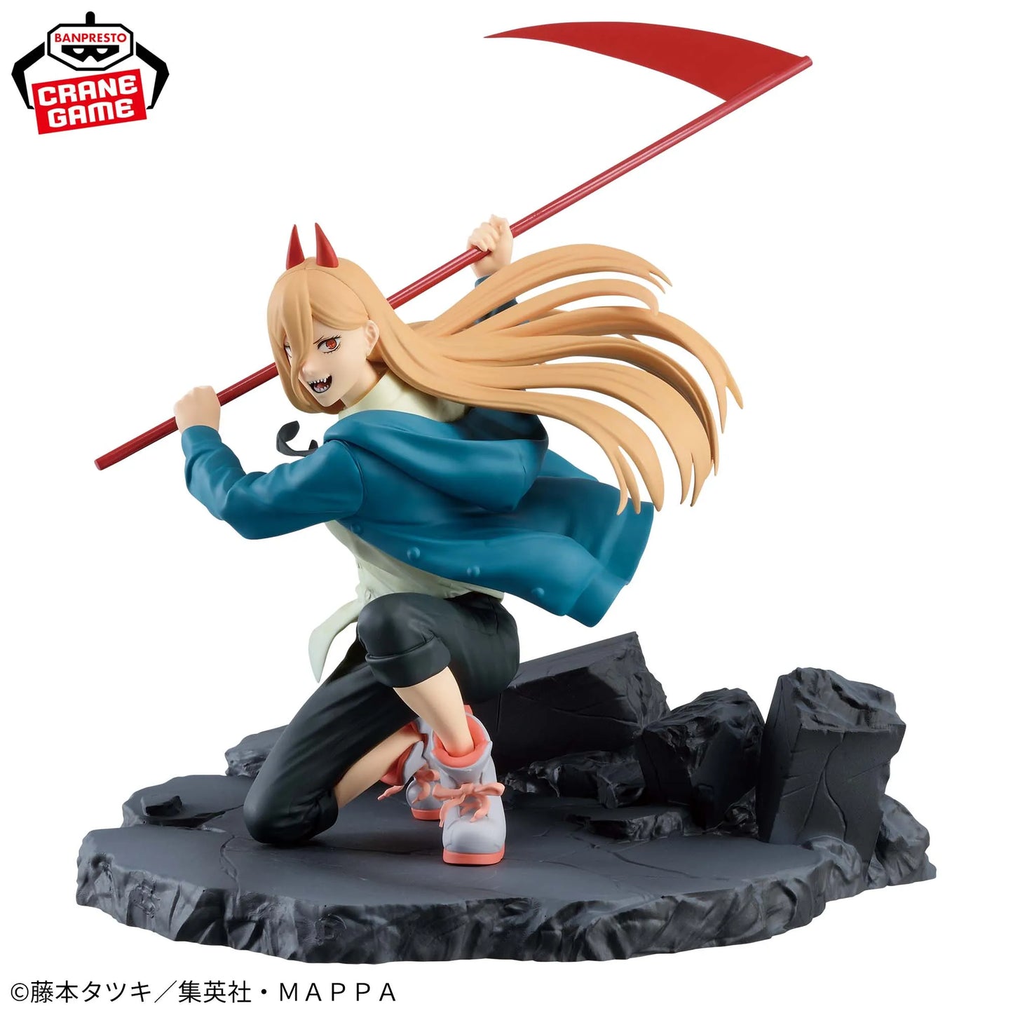 Figura original Bandai Banpresto de 12-14 cm (edición Vibration Stars) Chainsaw Man | Modelos de PVC de Denji y Power en acción. Perfecto como juguete de acción, regalo o coleccionable para fans.