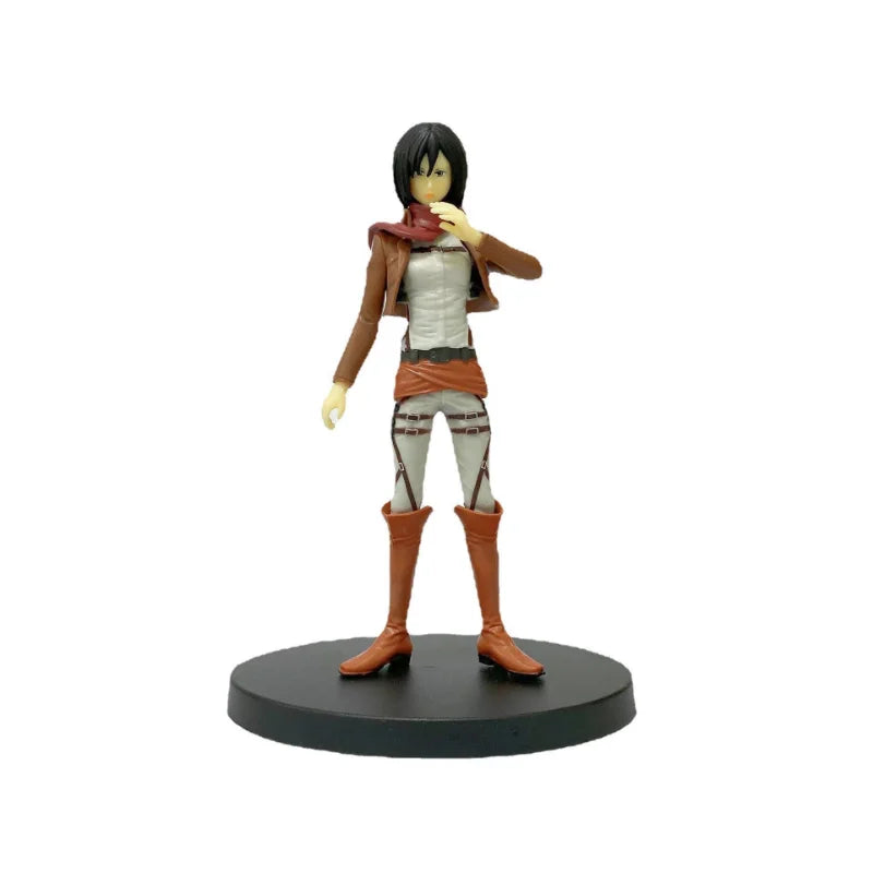 Figuras de Ataque a los Titanes de 16 cm | Figuras coleccionables que representan a Eren, Mikasa y Levi de Attack on Titan. Ideales para fanáticos y coleccionistas, estos modelos detallados traen el mundo del anime a tu espacio. 