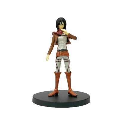 Figuras de Ataque a los Titanes de 16 cm | Figuras coleccionables que representan a Eren, Mikasa y Levi de Attack on Titan. Ideales para fanáticos y coleccionistas, estos modelos detallados traen el mundo del anime a tu espacio. 