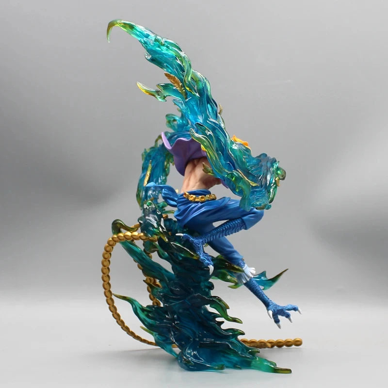 Figura de una pieza de 31 cm | Figura detallada de Marco, el Fénix Inmortal, del universo One Piece en pleno vuelo, captura con realismo su apariencia majestuosa y sus alas de fénix. ¡Ideal para coleccionistas y fanáticos del anime! 