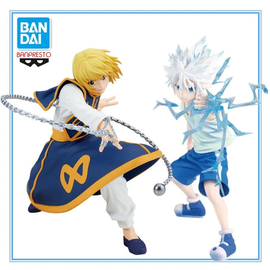 Figura Bandai Banpresto de 13 cm (Edición Vibration Stars) Hunter x Hunter | Figura de acción de PVC de Killua y Kurapika. Modelos coleccionables perfectos para fanáticos del anime, ideales como regalo.