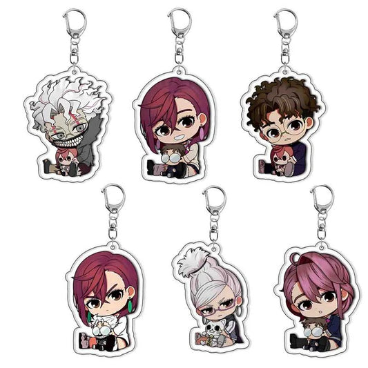 Añade un toque de estilo anime a tus accesorios con estos llaveros acrílicos Dan Da Dan. Estos colgantes versátiles son perfectos para bolsos, llaves o colecciones.