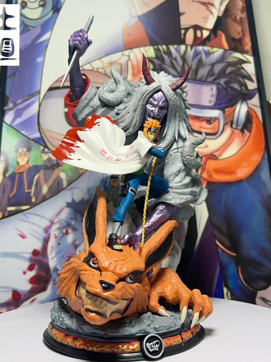 28cm Figurine Naruto | Namikaze Minato Statue de collection représentant le Yondaime Hokage, Minato Namikaze. Parfaite pour les fans et collectionneurs