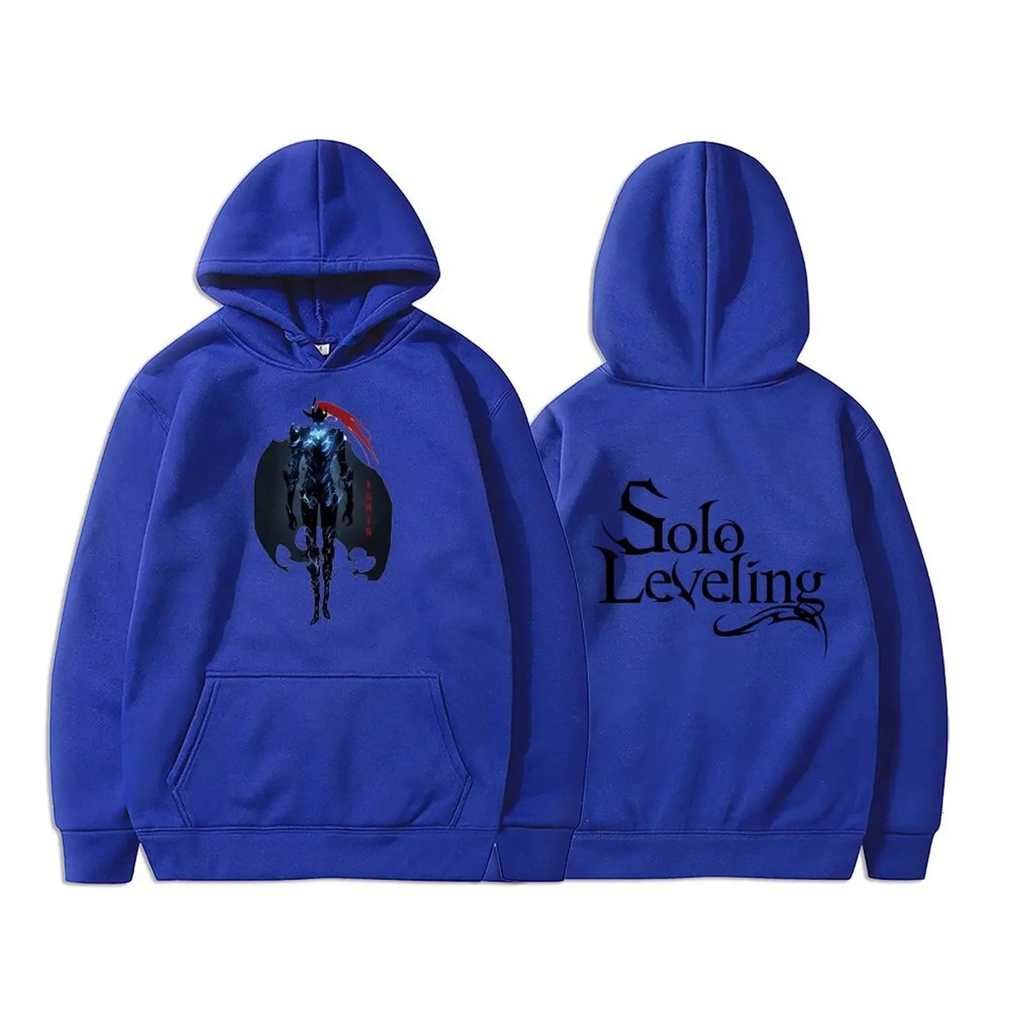 Solo Leveling Sweatshirt | Autumn fleece hoodie with Sung Jin-Woo graphic print. Oversized style, Harajuku streetwear, unisex, ideal for manga and anime fans