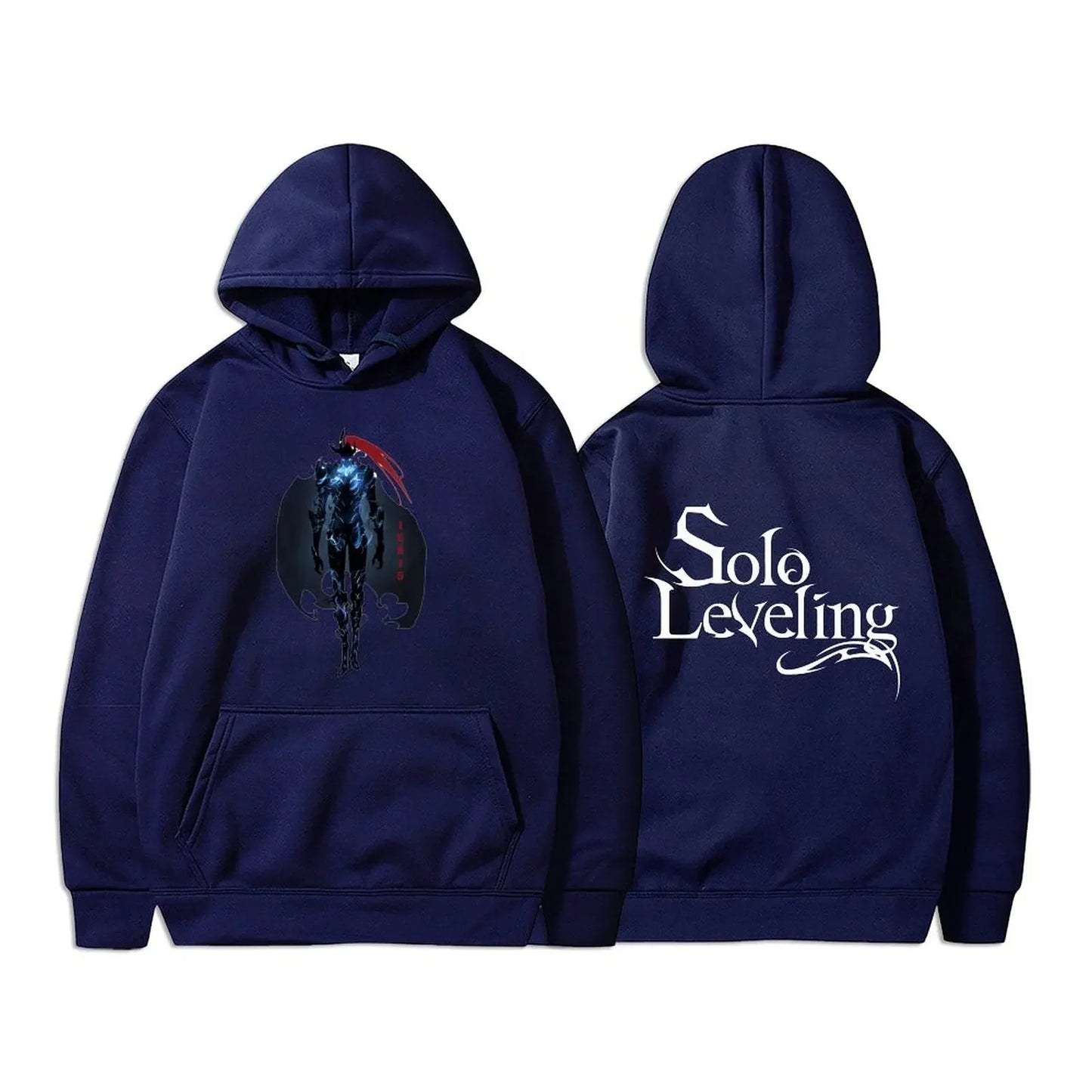 Solo Leveling Sweatshirt | Autumn fleece hoodie with Sung Jin-Woo graphic print. Oversized style, Harajuku streetwear, unisex, ideal for manga and anime fans