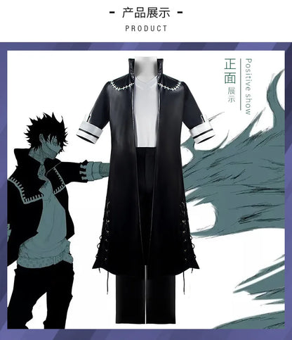 Adopta el aspecto de Toya Todoroki, uno de los villanos más formidables de My Hero Academia, con este disfraz de cosplay que incluye un abrigo negro, una camisa y pantalones. Perfecto para convenciones, Halloween o eventos temáticos.