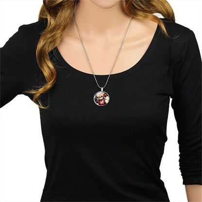 Collar My Hero Academia con un elegante colgante redondo, inspirado en los personajes de My Hero Academia. Accesorio ideal para completar un look o regalar
